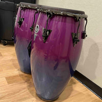 ~NEW!~ LP Latin Percussion Tony Succar Signature New Zealand Pine Conga & Tumbadora Pair in Rainbow Lacquer with Black Nickel Hardware & Black Skyn Heads