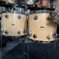 ~WOW!~ Collector's Series SonicPly Maple/Aluminum Hybrid 7-Piece 10/12/13/14/15/16/22 Drum Kit Set in Natural Satin Oil with Chrome Hardware (Store Demo)