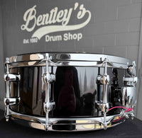 Sakae Maple 5.5x14 Snare Drum in Piano Black Gloss
