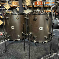 ~WOW!~ DW Collector's Series Pure Walnut 5-Piece 10/12/14/16/22 Drum Kit Set in Ebony Satin Oil with Black Nickel Hardware
