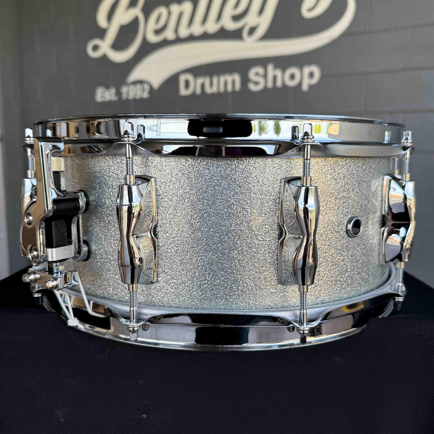 ~NEW!~ Yamaha Recording Custom 5.5x14 Snare Drum in Silver Sparkle Lacquer