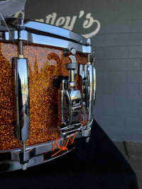 ~NEW~ Pearl MM6C1465S/C830 Masters Maple 6.5x14 Snare Drum in Autumn Fire Sparkle Lacquer w/ Die-Cast Hoops