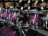 ~WOW!~ Mapex Saturn VI Maple/Walnut Hybrid 6-Piece 8/10/12/16/18/22 Drum Kit Set in Royal Purple Burst Gloss Lacquer (Displayed at 2026 NAMM Show!)
