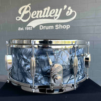 ~NEW~ Slingerland RadioKing Artist Series 6.5x14 Mahogany/Poplar Snare Drum in Black Diamond Pearl with Nickel Hardware