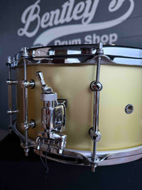 ~LIMITED EDITION~ TAMA Kaz Rodriguez Signature 6.5x14 Bubinga/Maple Hybrid Snare Drum in Matte Metallic Gold Lacquer