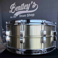 Ludwig Acro-Brass 6.5x14 Snare Drum with P86 Millennium Strainer Throw Off (Displayed at 2026 NAMM Show!)