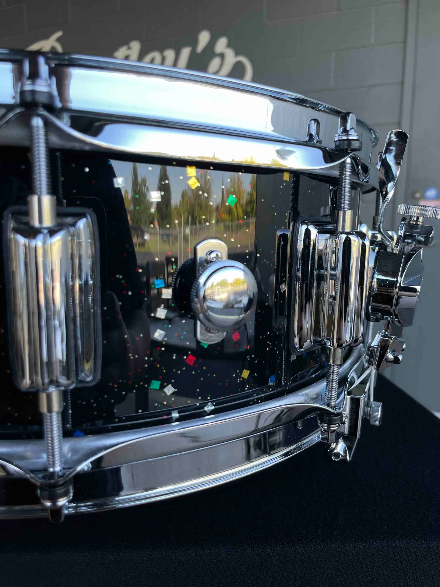 ~NEW~ Rogers 36MG Dyna-Sonic 5x14 Custom Built Snare Drum in Mardi Gras Lacquer