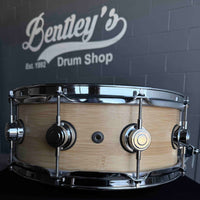 ~WOW!~ DW Collector's Series ECO-X Pure Bamboo 5.5x14 Snare Drum in Natural Satin Oil w/ Chrome Hardware