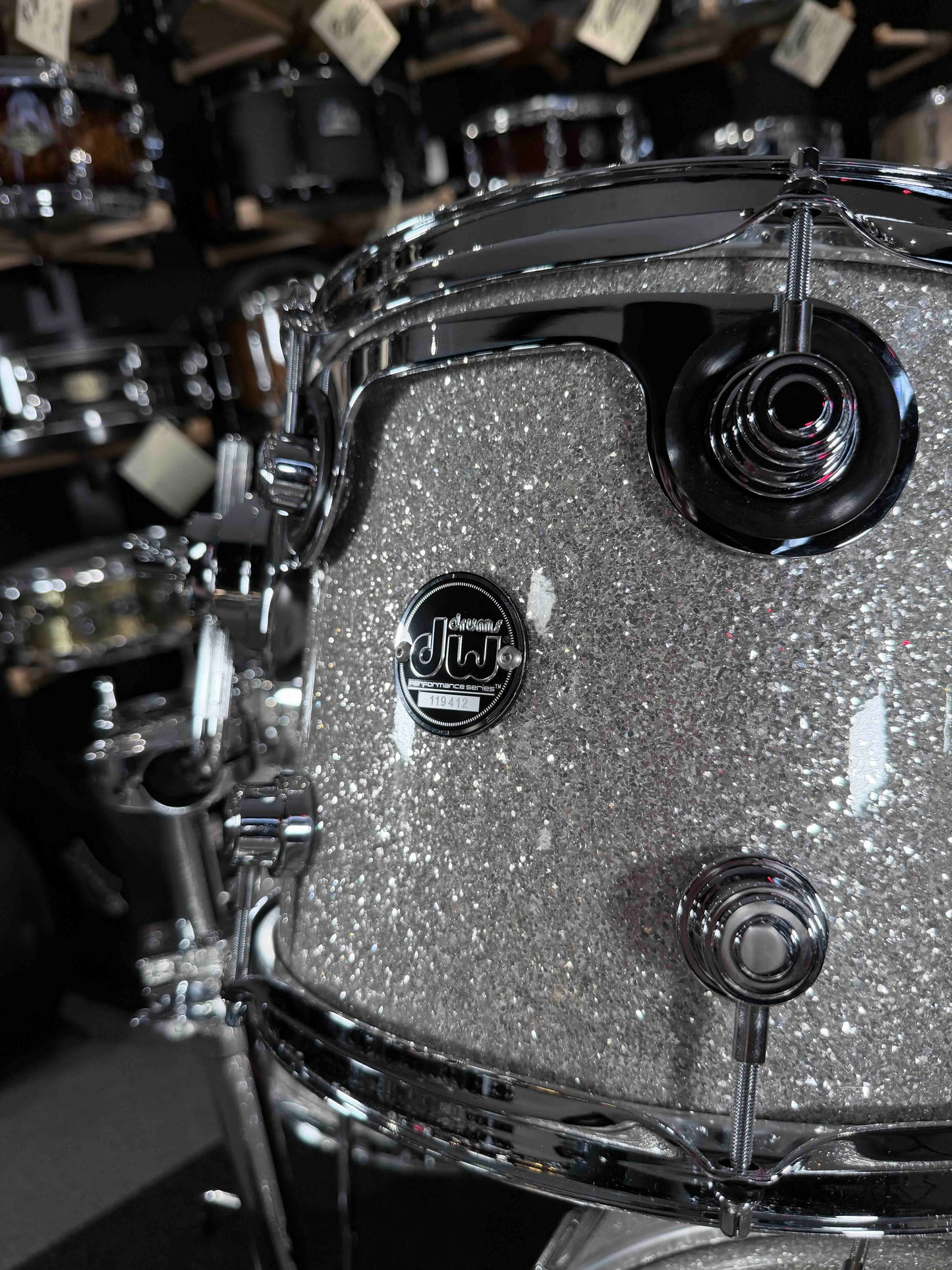 ~LIMITED EDITION~ DW Performance Series 4-Piece 10/12/16/22 Drum Kit Set in Broken Glass FinishPly *IN STOCK*