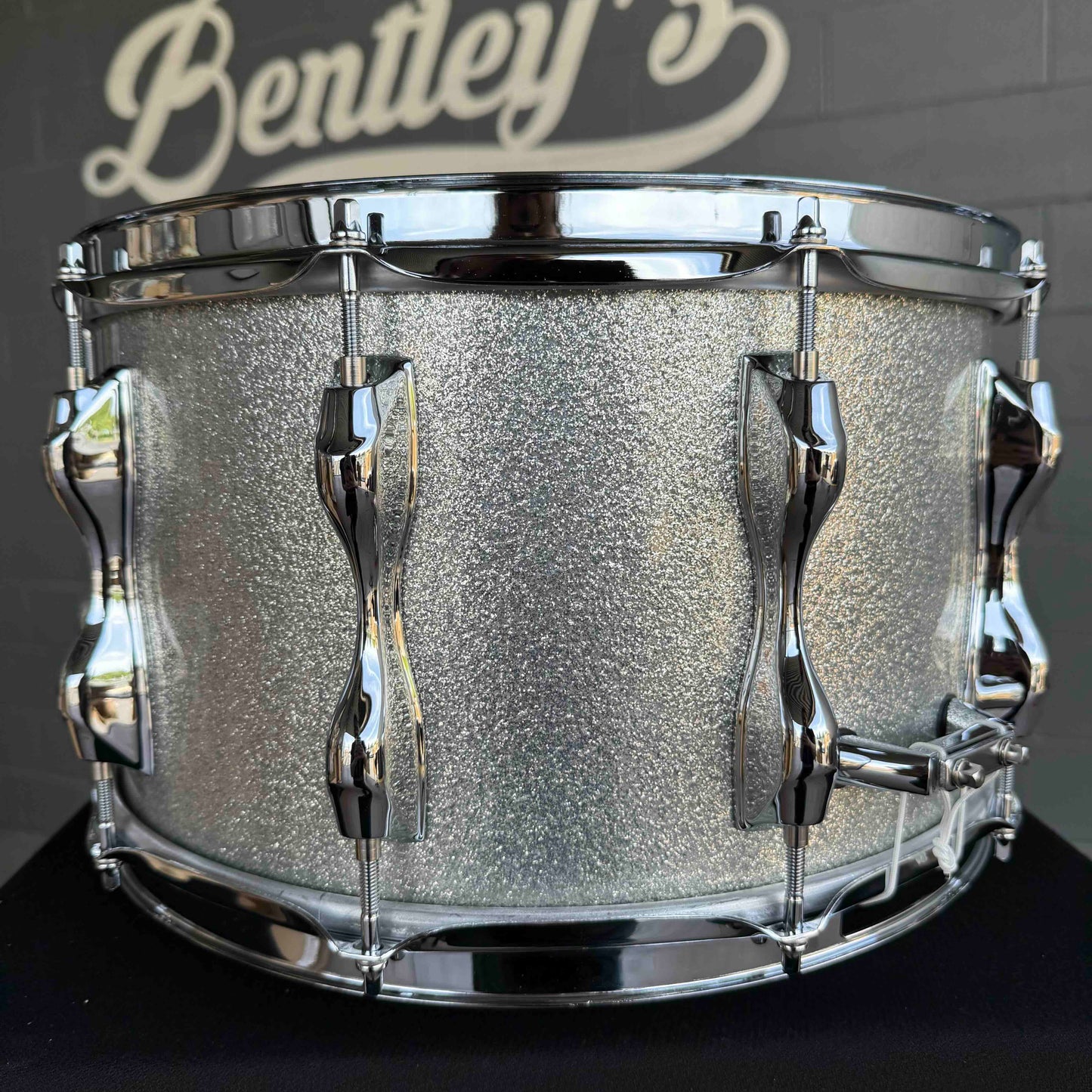 ~NEW!~ Yamaha Recording Custom 8x14 Snare Drum in Silver Sparkle Lacquer