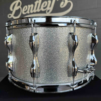 ~NEW!~ Yamaha Recording Custom 8x14 Snare Drum in Silver Sparkle Lacquer