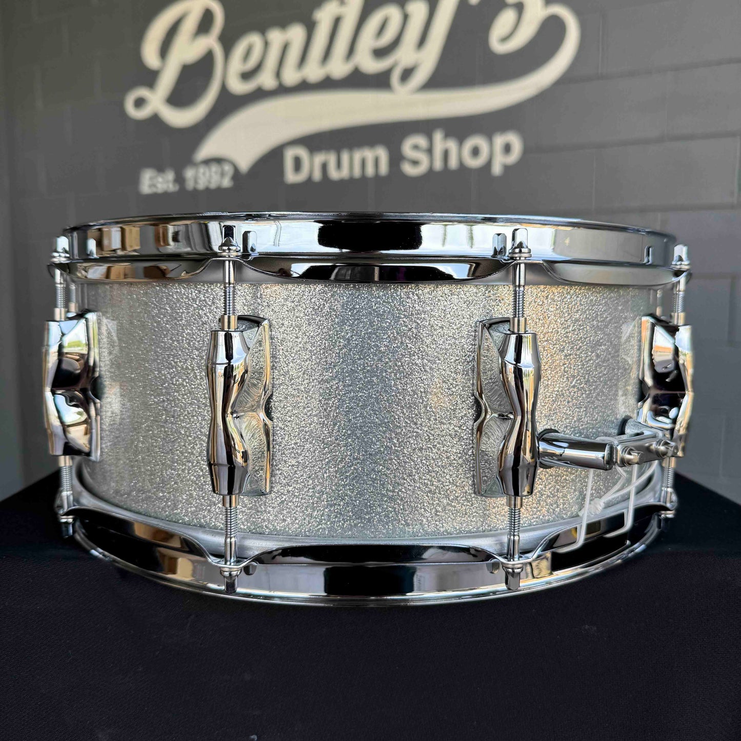 ~NEW!~ Yamaha Recording Custom 5.5x14 Snare Drum in Silver Sparkle Lacquer