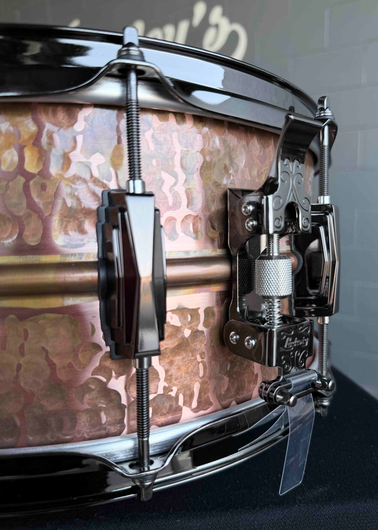 ~WOW!~ Ludwig Raw Patina Copper-Phonic 6.5x14 Snare Drum with Black Nickel Hardware (Displayed at 2026 NAMM Show!)