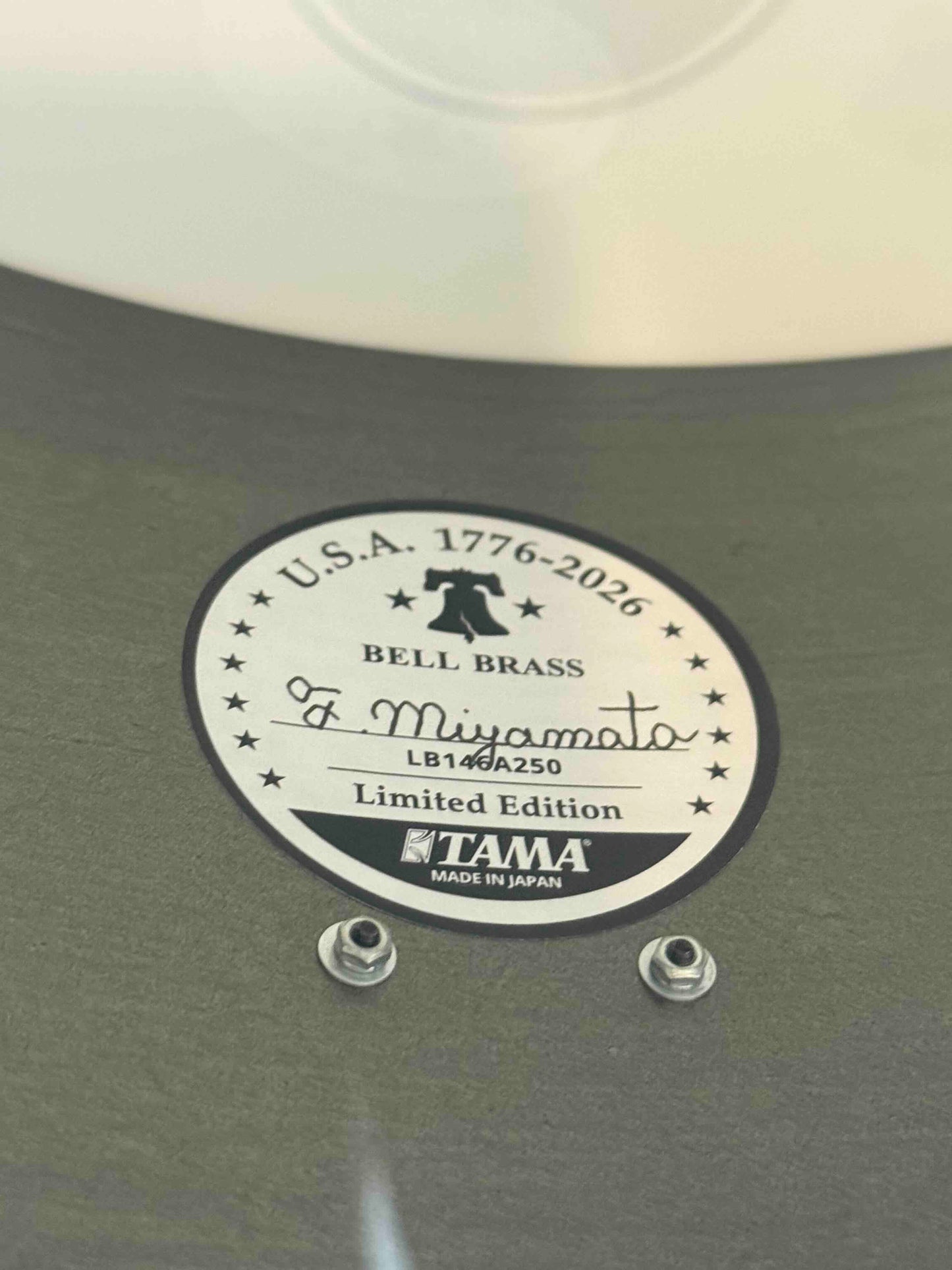 ~LIMITED EDITION!~ TAMA 250th Anniversary Liberty Bell Brass 6x14 Snare Drum