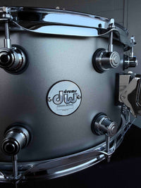 ~LIMITED EDITION~ DW Design Series 7x14 Snare Drum in Titanium Satin Lacquer *IN STOCK*