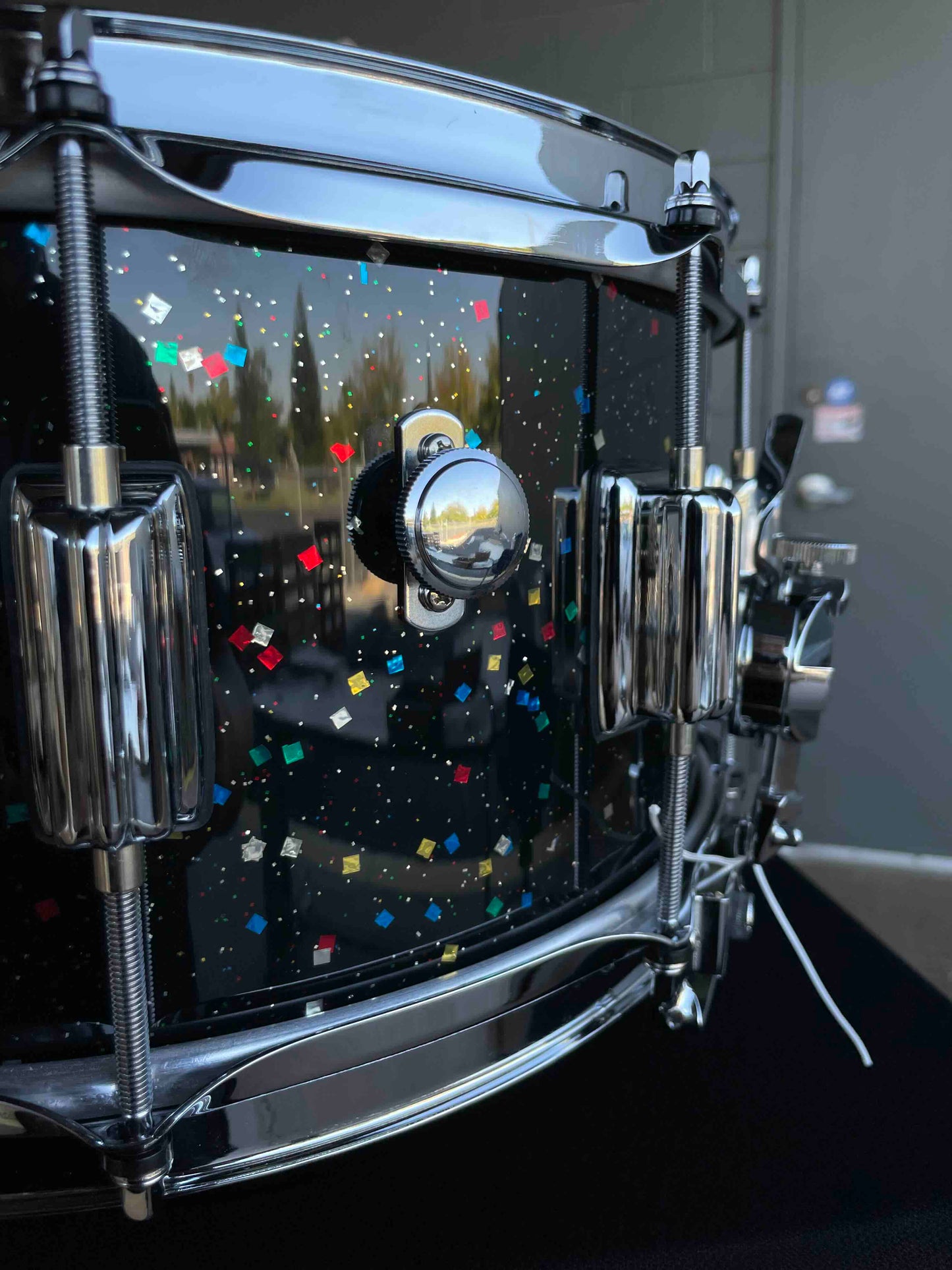 ~NEW~ Rogers 37MG Dyna-Sonic 6.5x14 Custom Built Snare Drum in Mardi Gras Lacquer