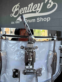 ~NEW!~ Limited Edition Slingerland Gene Krupa Commemorative 6.5x14 Solid Maple Snare Drum #42 of 100 in White Marine Pearl with Deluxe Case, Bovid Calfskin Head and Certificate of Authenticity