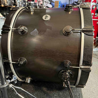 ~WOW!~ DW Collector's Series Pure Walnut 5-Piece 10/12/14/16/22 Drum Kit Set in Ebony Satin Oil with Black Nickel Hardware