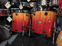 ~LIMITED EDITION~ TAMA Starclassic Walnut/Birch 5-Piece 10/12/14/16/22 Drum Kit Set in Vermillion Bosse Fonce Fade w/ Black Nickel Hardware (Open Box)