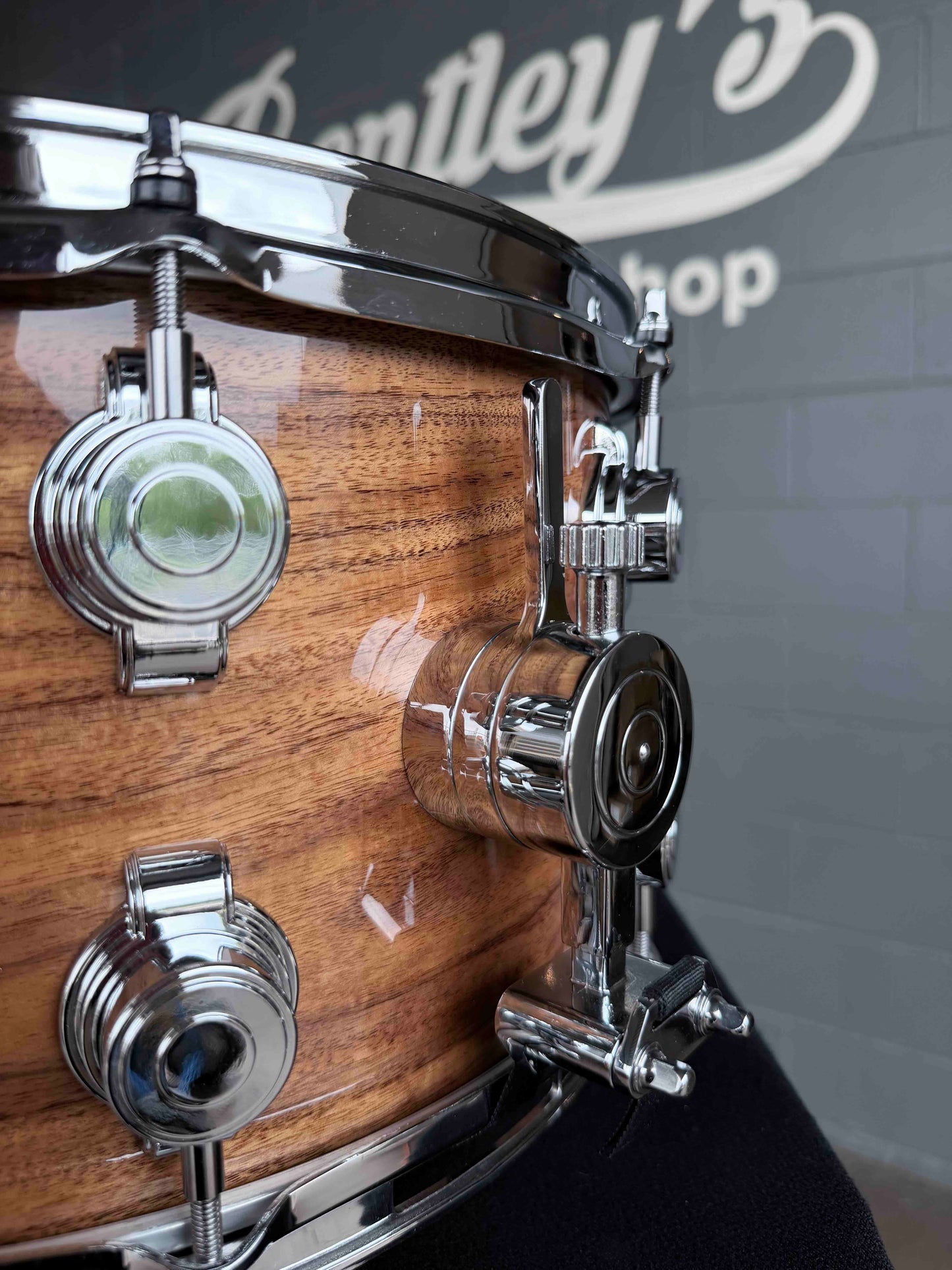 George Way Aristocrat Acacia 8x14 Snare Drum in Natural Gloss Lacquer