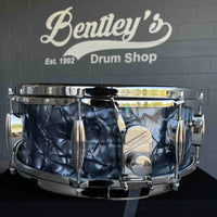 ~NEW~ Slingerland RadioKing Artist Series 5.5x14 Mahogany/Poplar Snare Drum in Black Diamond Pearl with Nickel Hardware