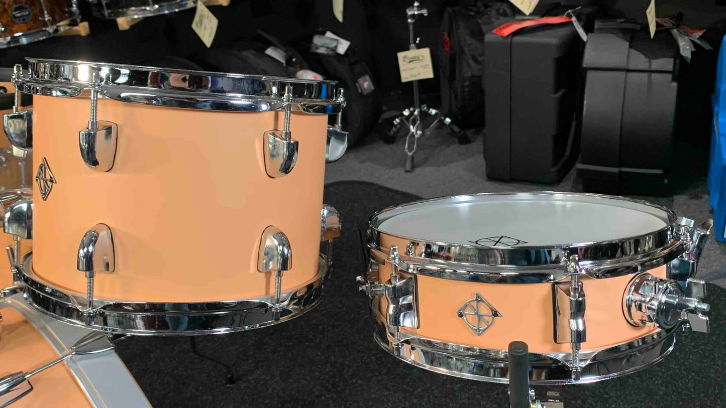 ~NEW~ Dixon PODL520PF Little Roomer 5-Piece Drum Kit Set in Peach Fuzz *IN STOCK*