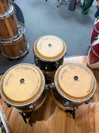 *WOW!* LP Latin Percussion E-Class Quinto/Conga/Tumba Trio Set w/ Signed Heads from Escovedo Family!
