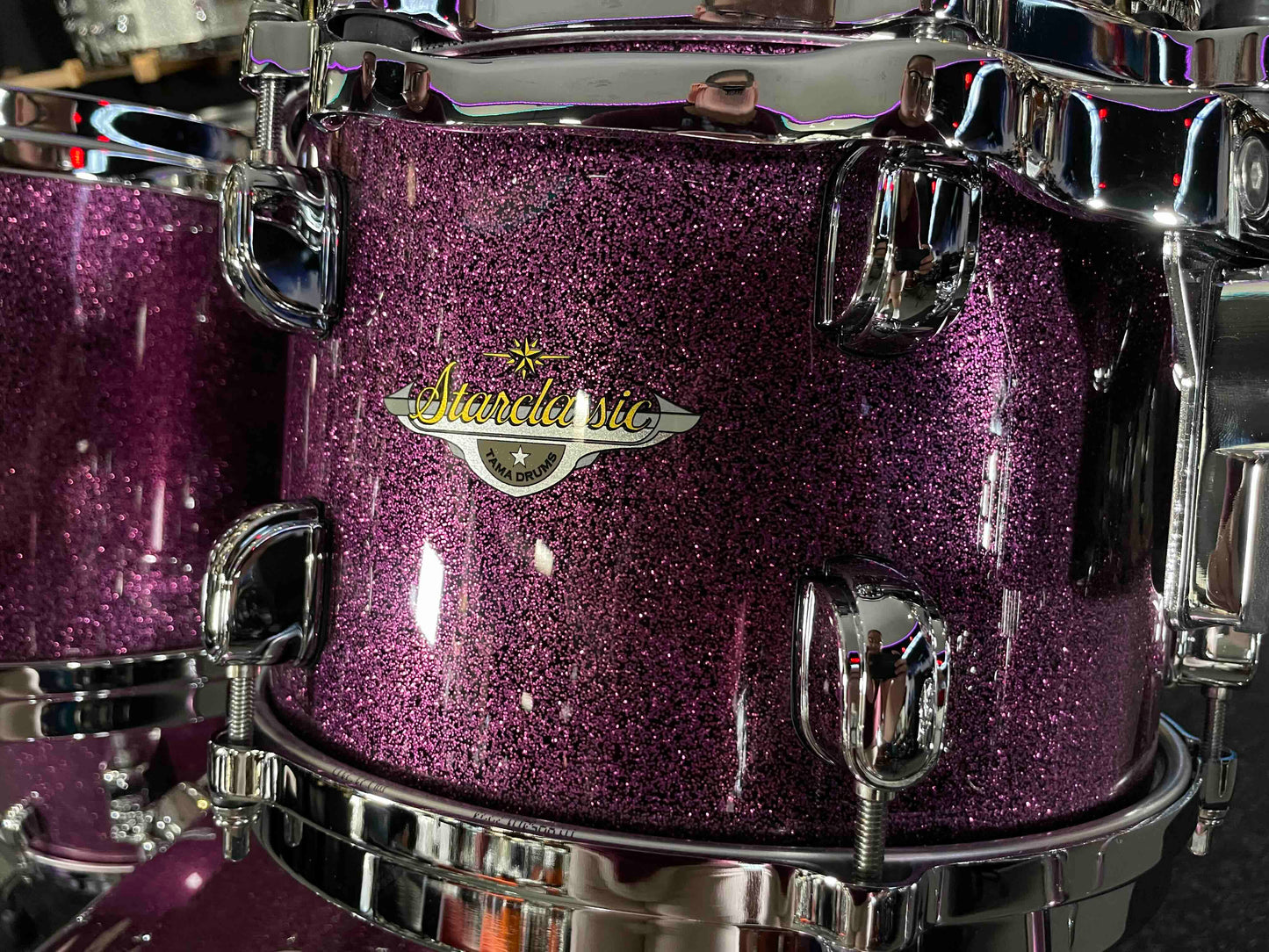 ~NEW~ TAMA MA42TZSDPP Starclassic Maple 4-Piece 10/12/16/22 Drum Kit Set in Deeper Purple Sparkle Lacquer w/ Chrome Hardware
