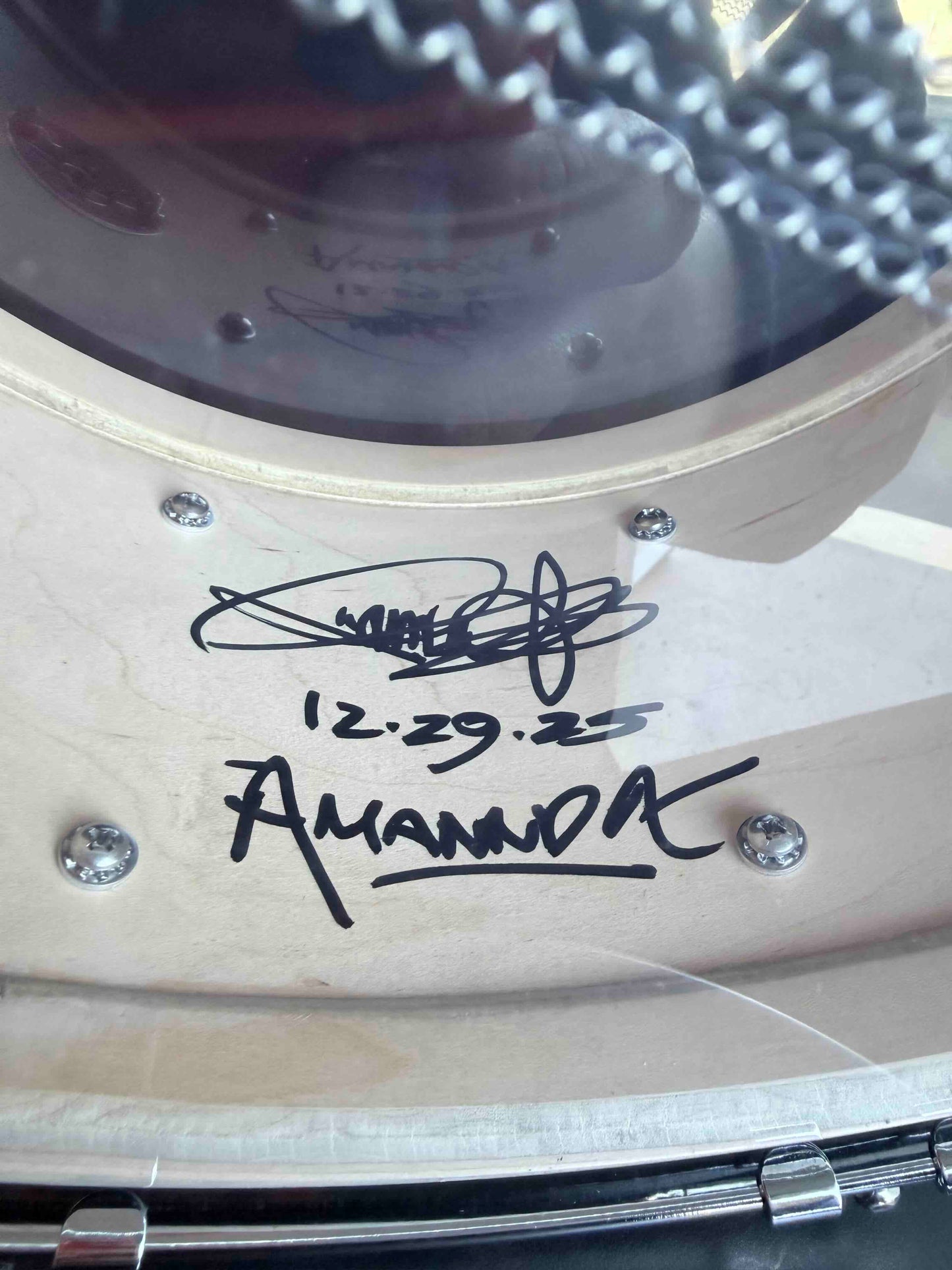 ~NEW!~ 2026 Dunnett 8-Lug StereoPly Maple/Poplar Hybrid 7x14 Snare Drum in Gloss Black Lacquer w/ CR Hoops & Dunnett Bag