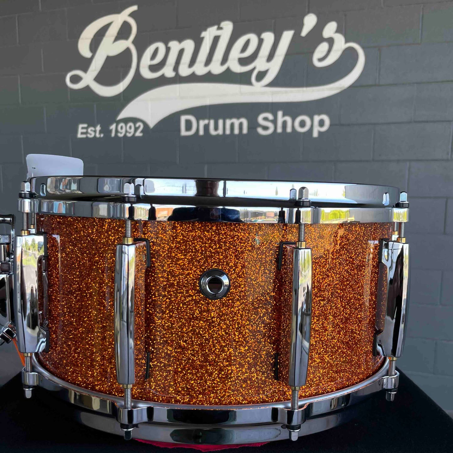 ~NEW~ Pearl MM6C1465S/C830 Masters Maple 6.5x14 Snare Drum in Autumn Fire Sparkle Lacquer w/ Die-Cast Hoops