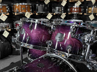 Mapex Saturn VI Maple/Walnut Hybrid 5-Piece 8/10/12/16/22 Drum Kit Set in Royal Purple Burst Gloss Lacquer (Displayed at 2026 NAMM Show!)