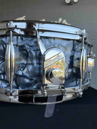 ~NEW~ Slingerland RadioKing Artist Series 5.5x14 Mahogany/Poplar Snare Drum in Black Diamond Pearl with Nickel Hardware