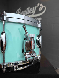 Tama STAR Walnut 8x14 Snare Drum in Grand Aqua Blue Lacquer (DH Rm 4)