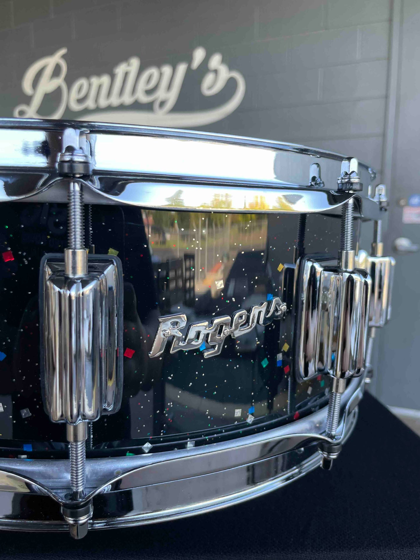 ~NEW~ Rogers 36MG Dyna-Sonic 5x14 Custom Built Snare Drum in Mardi Gras Lacquer