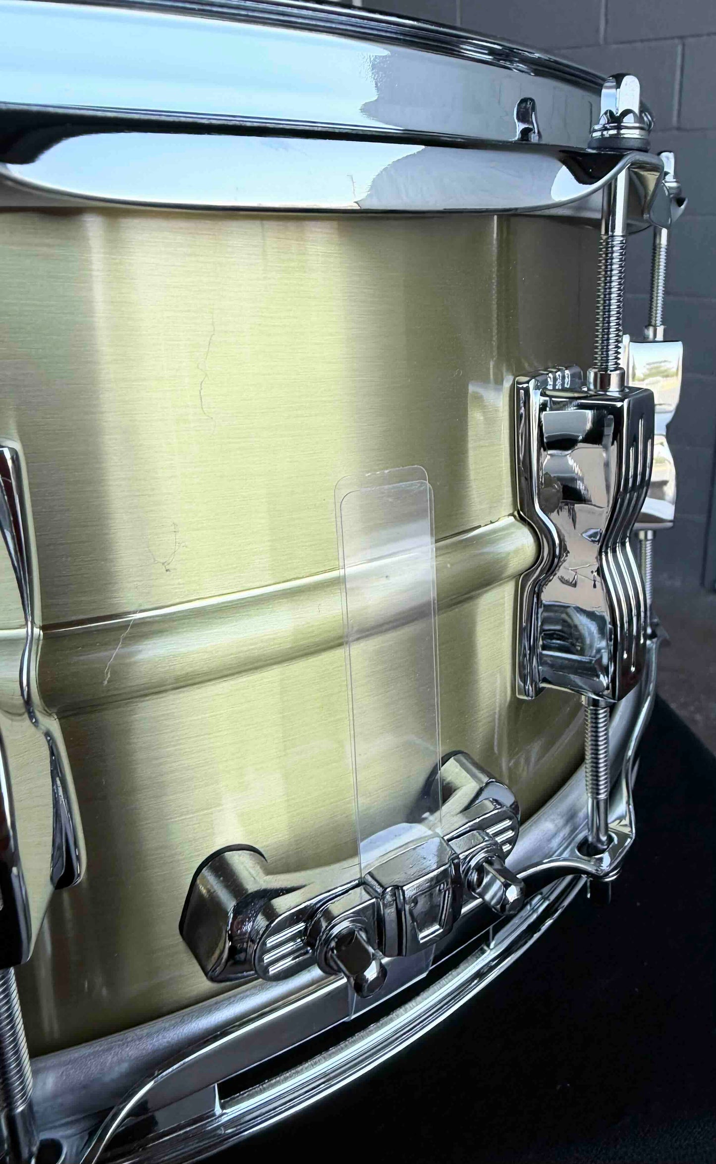 Ludwig Acro-Brass 6.5x14 Snare Drum with P86 Millennium Strainer Throw Off (Displayed at 2026 NAMM Show!)