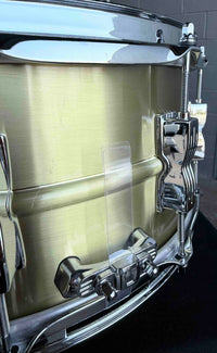 Ludwig Acro-Brass 6.5x14 Snare Drum with P86 Millennium Strainer Throw Off (Displayed at 2026 NAMM Show!)