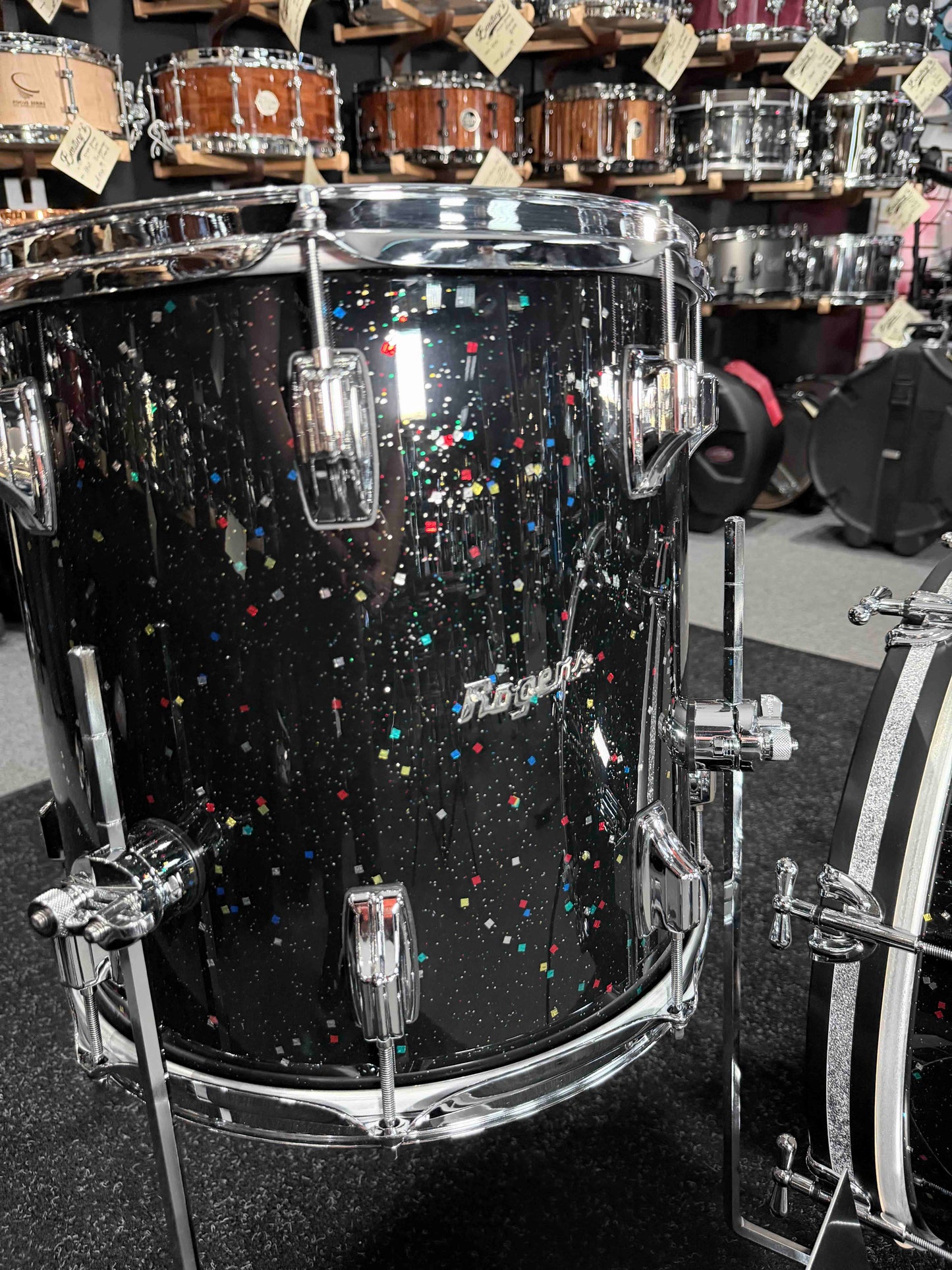 ~BENTLEY'S EXCLUSIVE~ Rogers Cleveland Series 3-Piece 12/14/18 Bop Drum Kit Set in Mardi Gras Lacquer