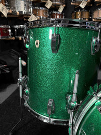 ~WOW!~ Ludwig Classic Maple FAB 3-Piece 13/16/22 Drum Kit Set in Green Sparkle
