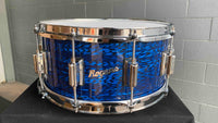 Rogers Custom-Built 6.5x14 Dyna-Sonic Snare Drum in Blue Onyx