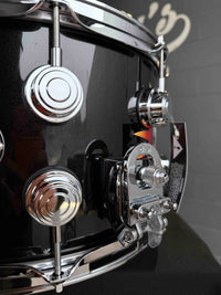 ~NEW~ DW Collector's Series 8x14 SSC Maple Snare Drum in Exotic Sick Clown over Solid Metallic Black Lacquer with Chrome Hardware
