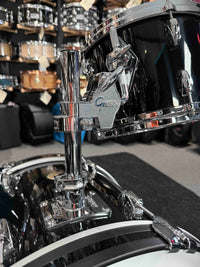 Gretsch USA Custom 4-Piece 12/14/20 Drum Kit Set in Solid Black Nitron w/ Matching 5.5x14 Snare Drum