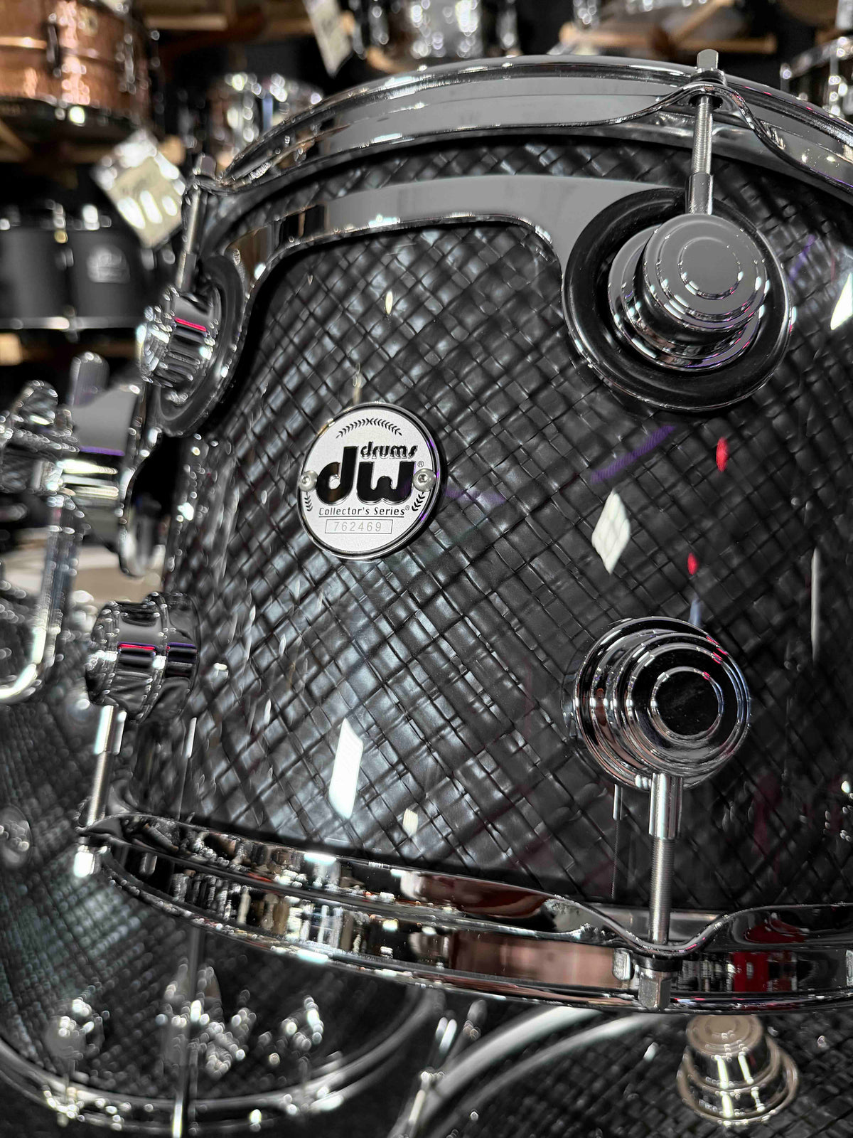 ~WOW!~ DW Collector's Series SSC Pure Maple 4-Piece 10/12/16/22 Drum Kit Set in Grey Crystal FinishPly with Chrome Hardware