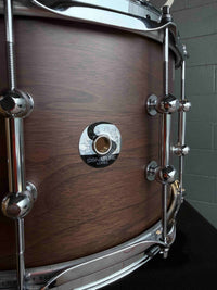 ~NEW~ Dixon Gregg Bissonette 'Big Bud' Signature 8x14 Walnut Snare Drum in Natural Satin