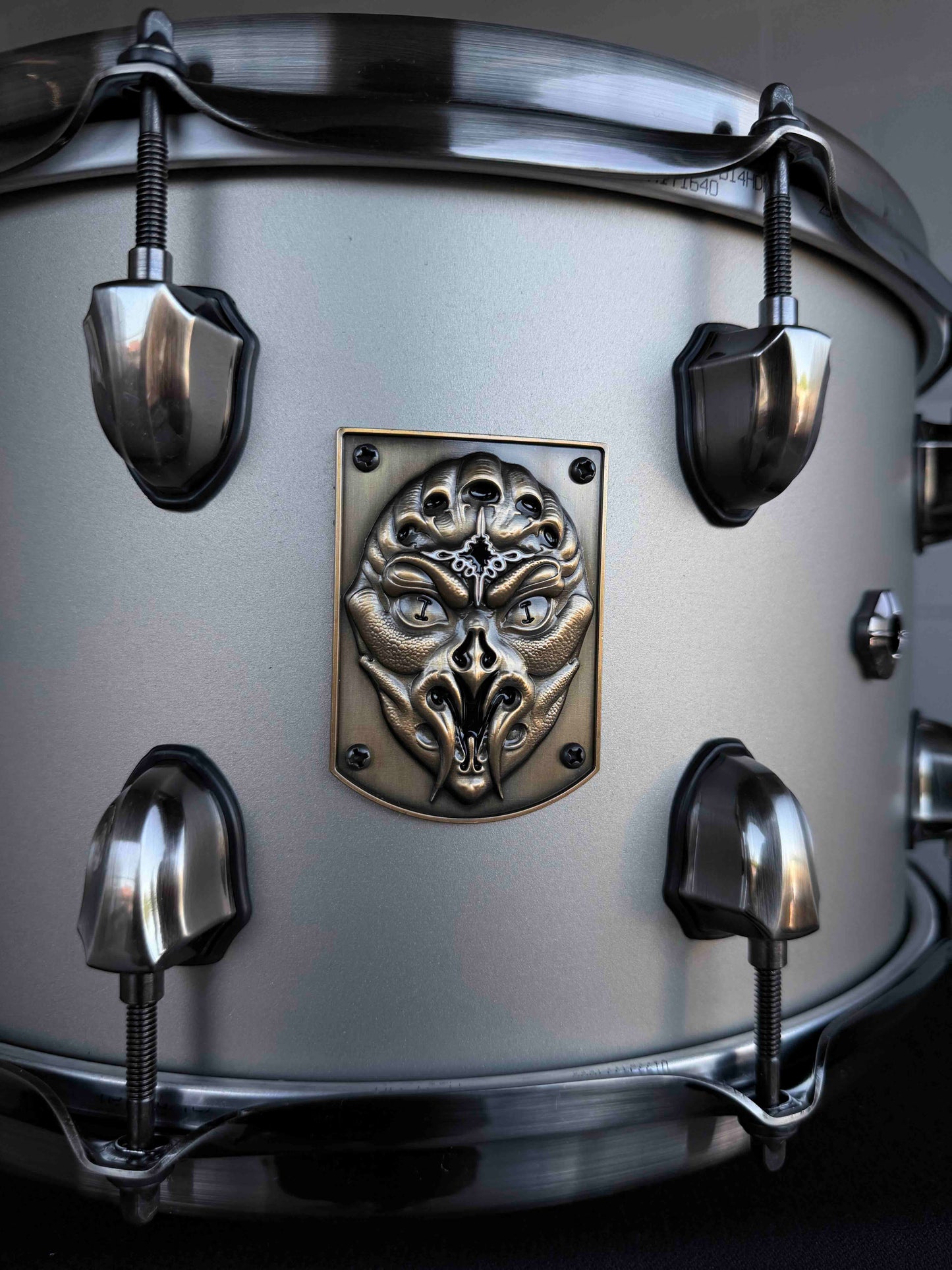 ~NEW!~ Mapex Artist Collection Aquiles Priester Signature 'PsychOctopus' 8x14 Maple/Padauk Hybrid Snare Drum in Gun Metal Grey Lacquer with Brushed Black Nickel Hardware *IN STOCK*