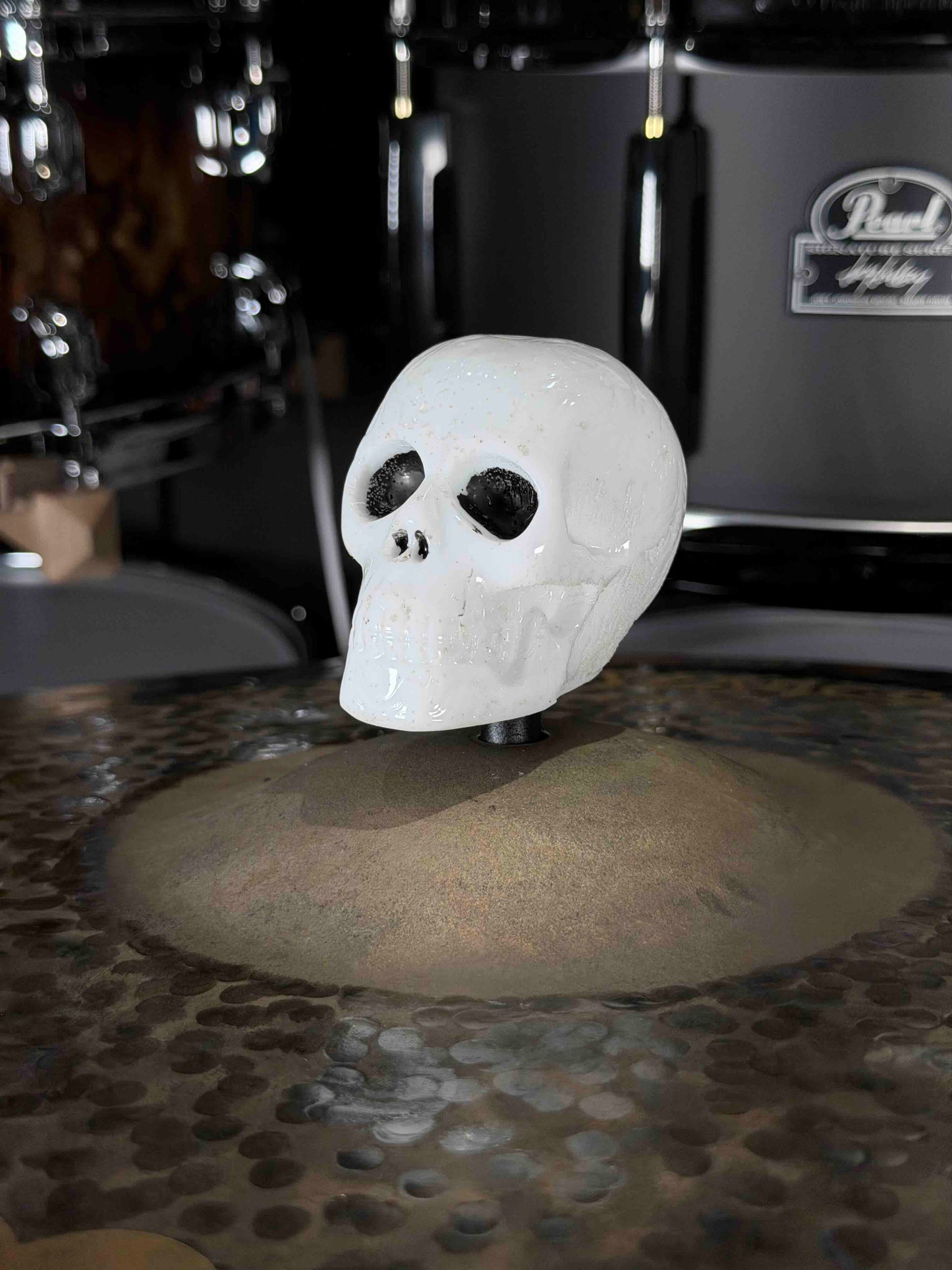 ~NEW~ Bentley's Drum Shop 8mm Large Skulls Cymbal Toppers