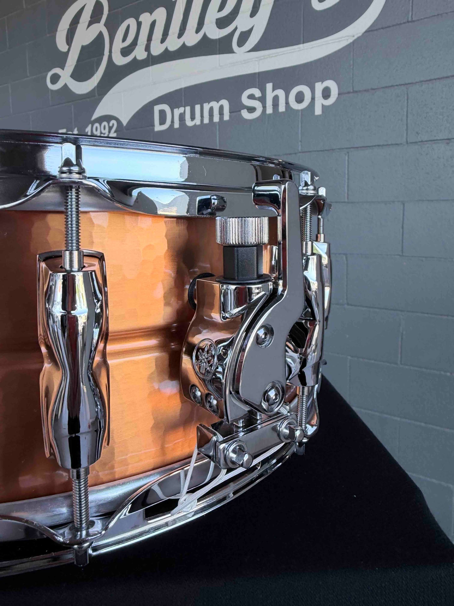 ~LIMITED EDITION~ Yamaha YCS1455RH Roy Haynes Signature Centennial 5.5x14 Hand-Hammered Copper Snare Drum #28 of 30 with Centennial Badge & Booklet