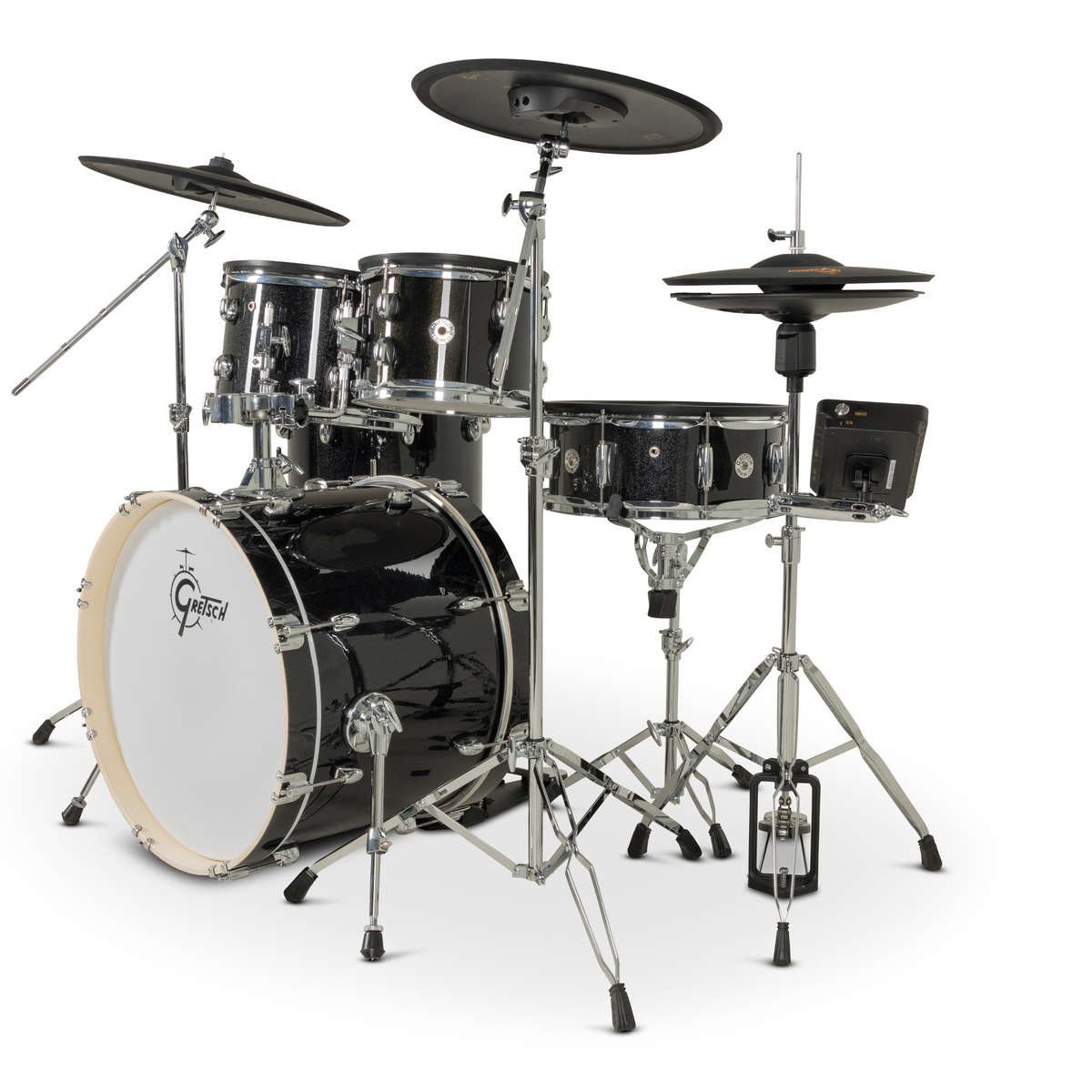 ~NEW!~ Gretsch CE-F405-BKSP Catalina EVO 5-Piece Electronic Drum Kit Set in Black Sparkle with Cymbals & Hardware (PRE-ORDER)