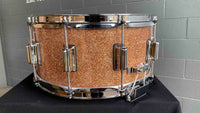 ~LIMITED EDITION~ Rogers Custom-Built 6.5x14 Dyna-Sonic Snare Drum in Champagne Sparkle Lacquer