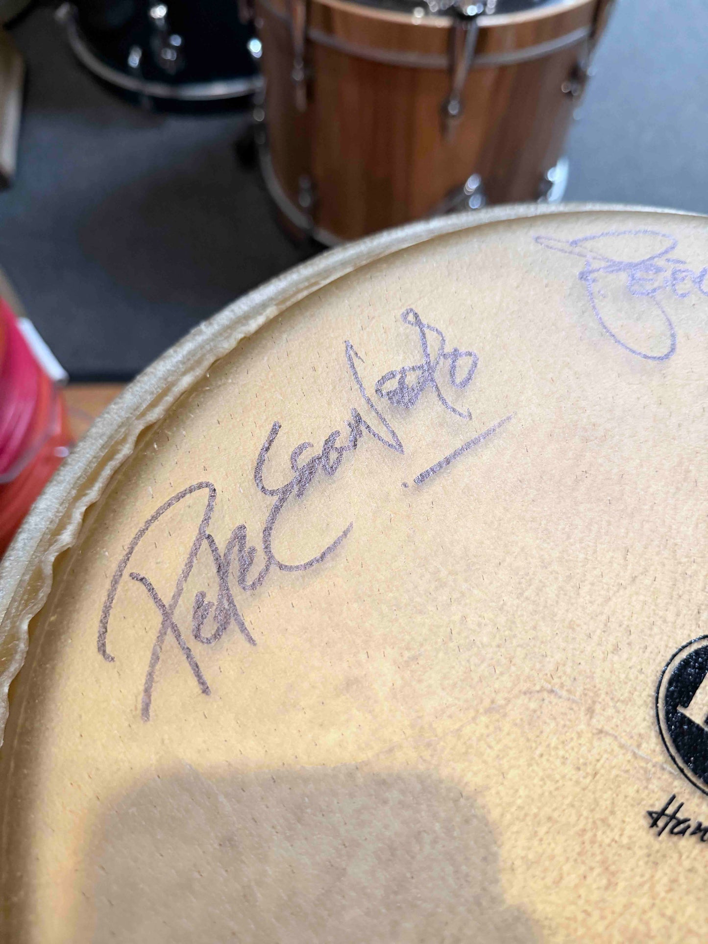 *WOW!* LP Latin Percussion E-Class Quinto/Conga/Tumba Trio Set w/ Signed Heads from Escovedo Family!