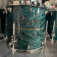 ~WOW!~ TAMA STAR Bubinga 10-Piece Double-Bass Drum Kit Set in Wild Sea Blue Bosse Gloss Lacquer with Dual Inlay